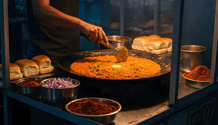 cooking-pav-bhaji-street-food-stall